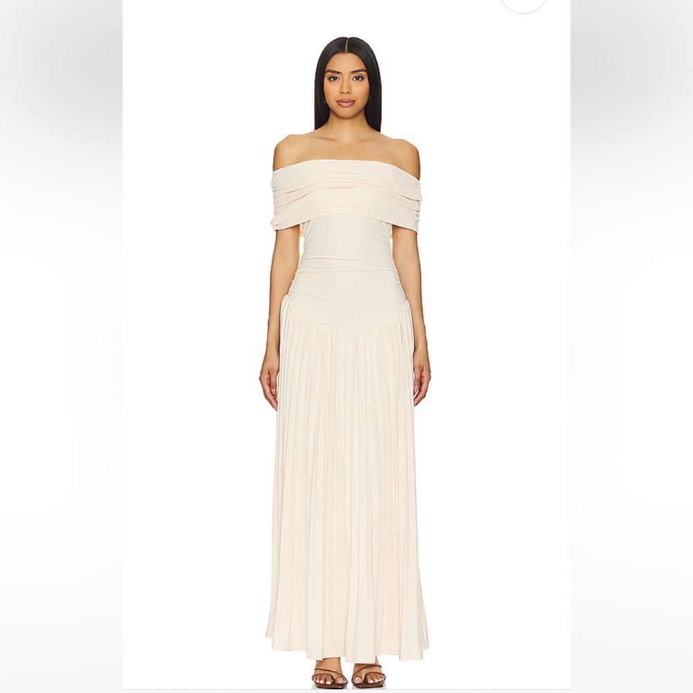 Revolve New Field Of Dreams Dress in Oatmeal